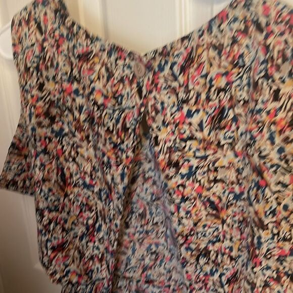 BCBGeneration Mini Dress Multicolored open back pockets size 6 EUC - Picture 9 of 11